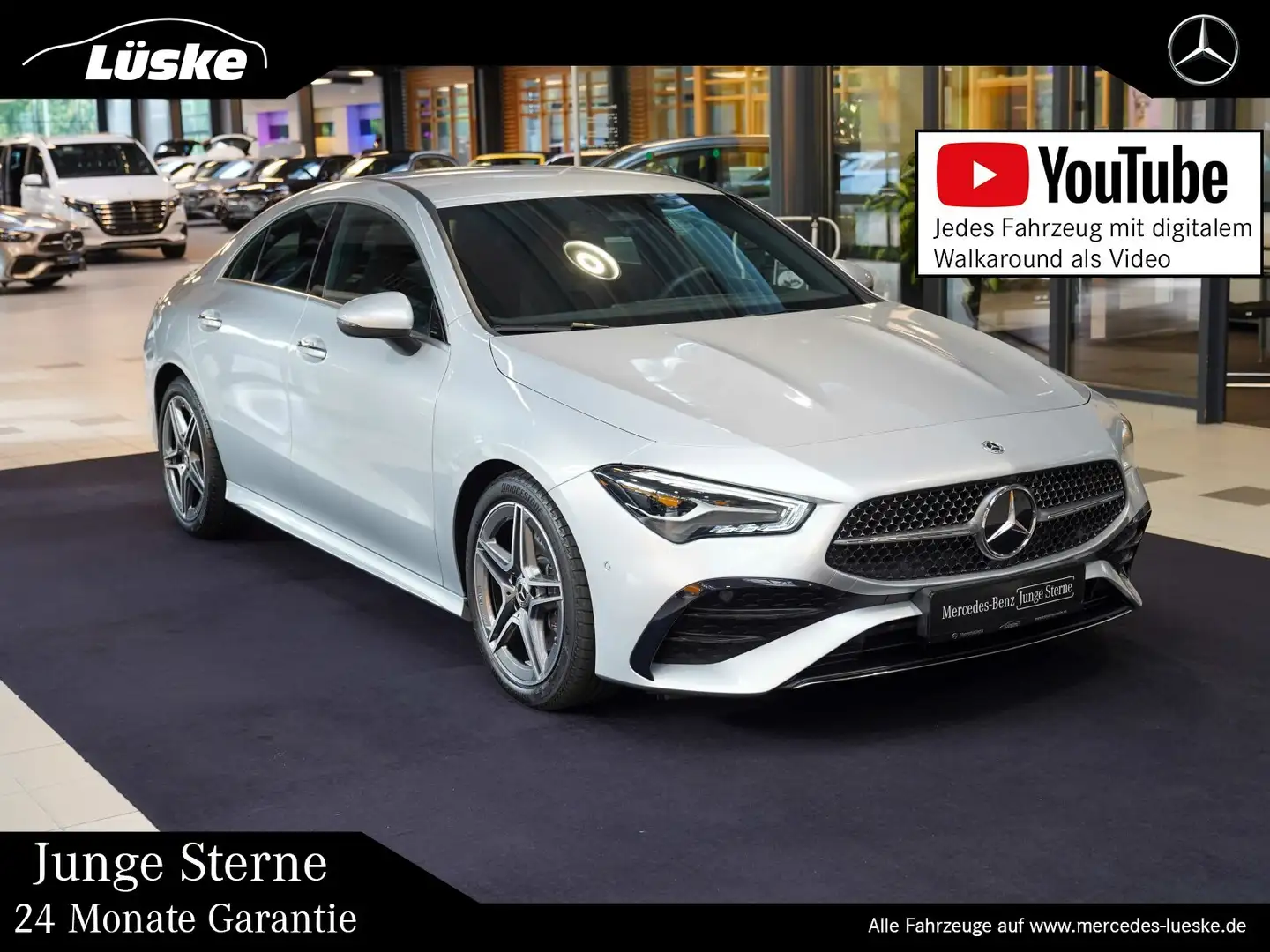 Mercedes-Benz CLA 220 CLA 220 4M AMG Line KEYLESS Kamera Feuerlöscher Silber - 1