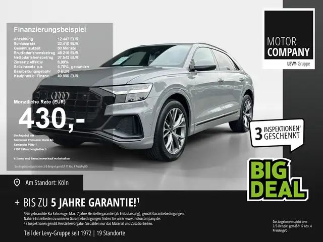 Audi Q8 50 3.0 TDI quattro Panorama+LED+Navi+360°R.Kam