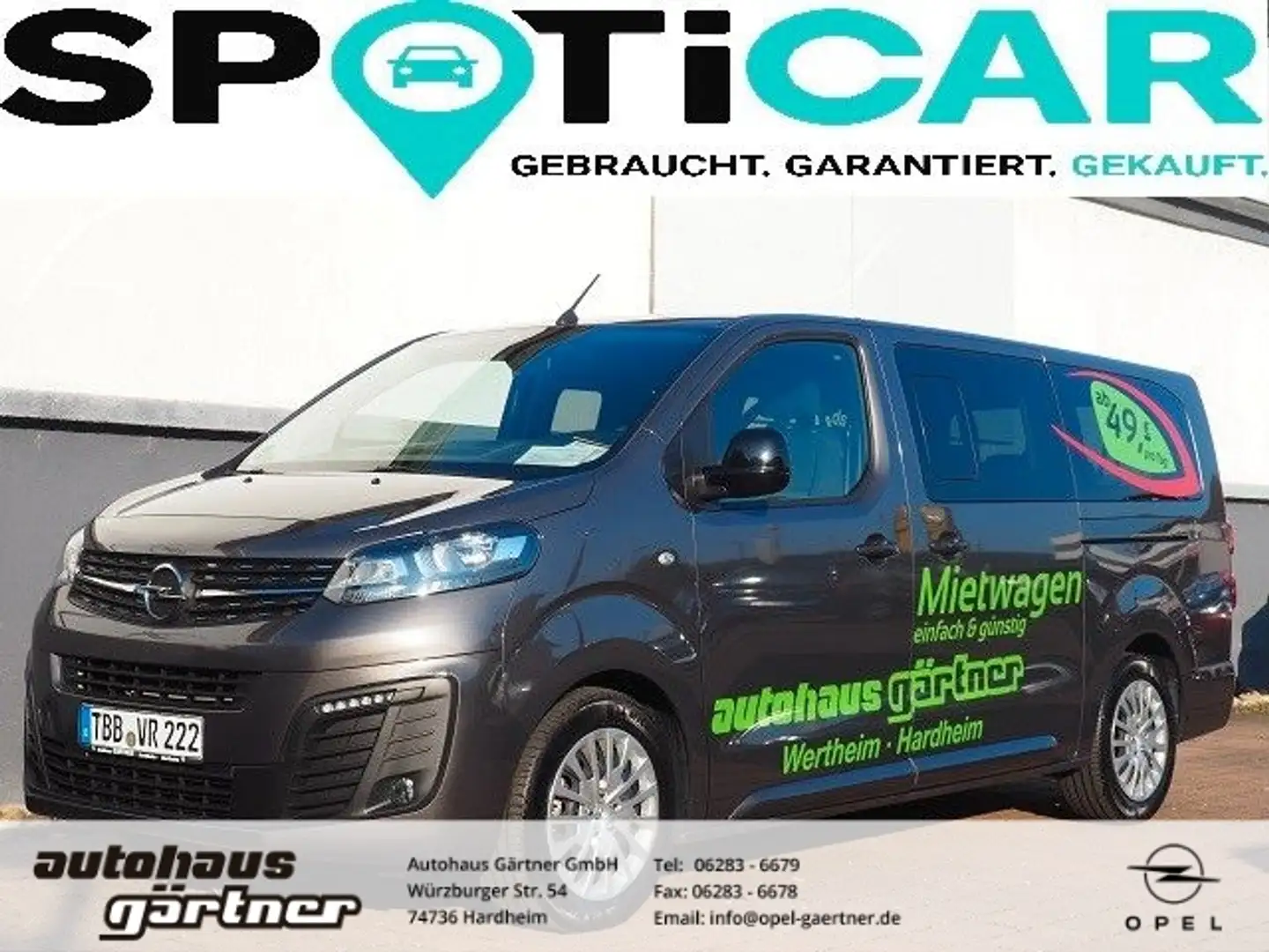Opel Vivaro 2.0 D EU6d Kombi L 8-SITZER+NAVI+PDC+KLIMA+NSW++ Grey - 1