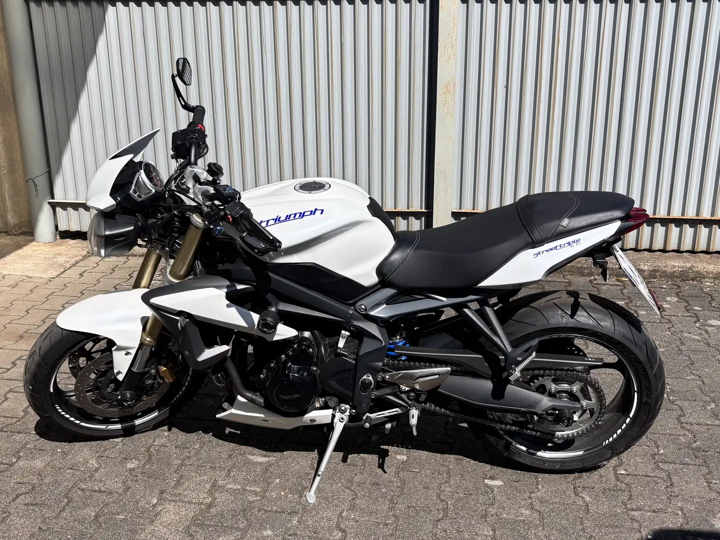 Triumph Street Triple 675 Blanc - 1