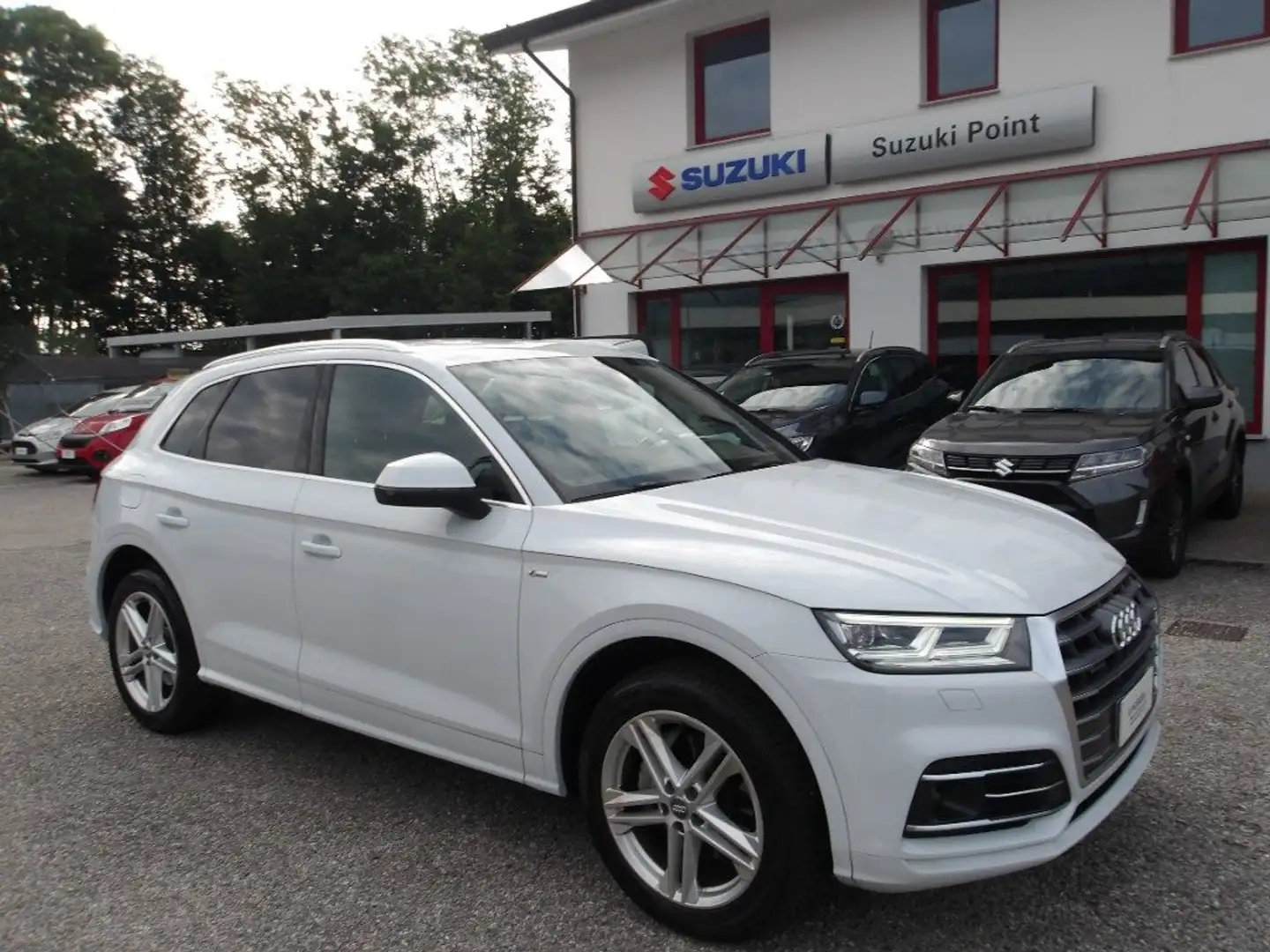 Audi Q5 2.0 TDI 190cv EU6D quattro S tronic S line plus Blanc - 1