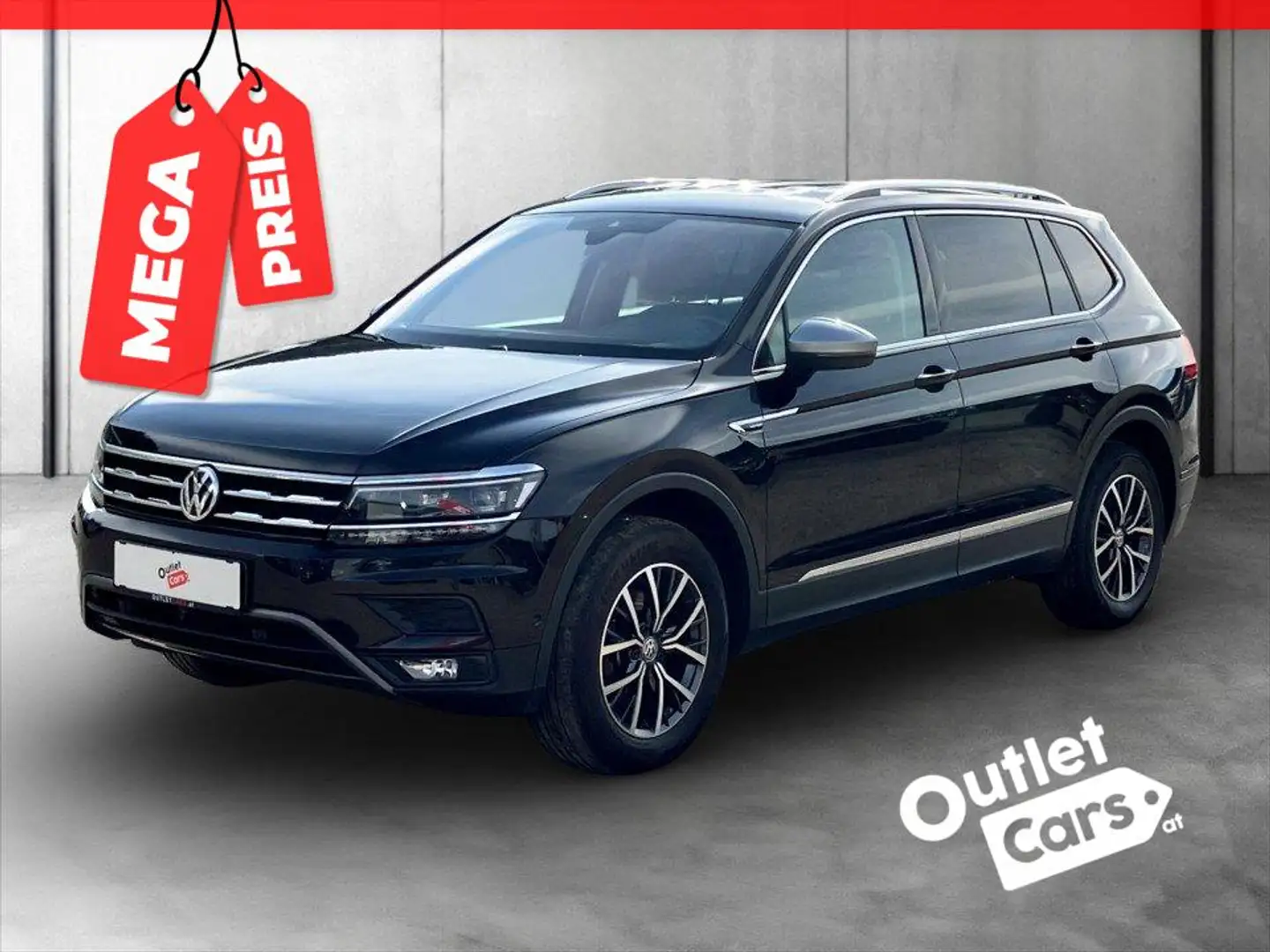 Volkswagen Tiguan Allspace 2.0TDI 4M DSG AHK+LED+MEGAPREIS Schwarz - 1