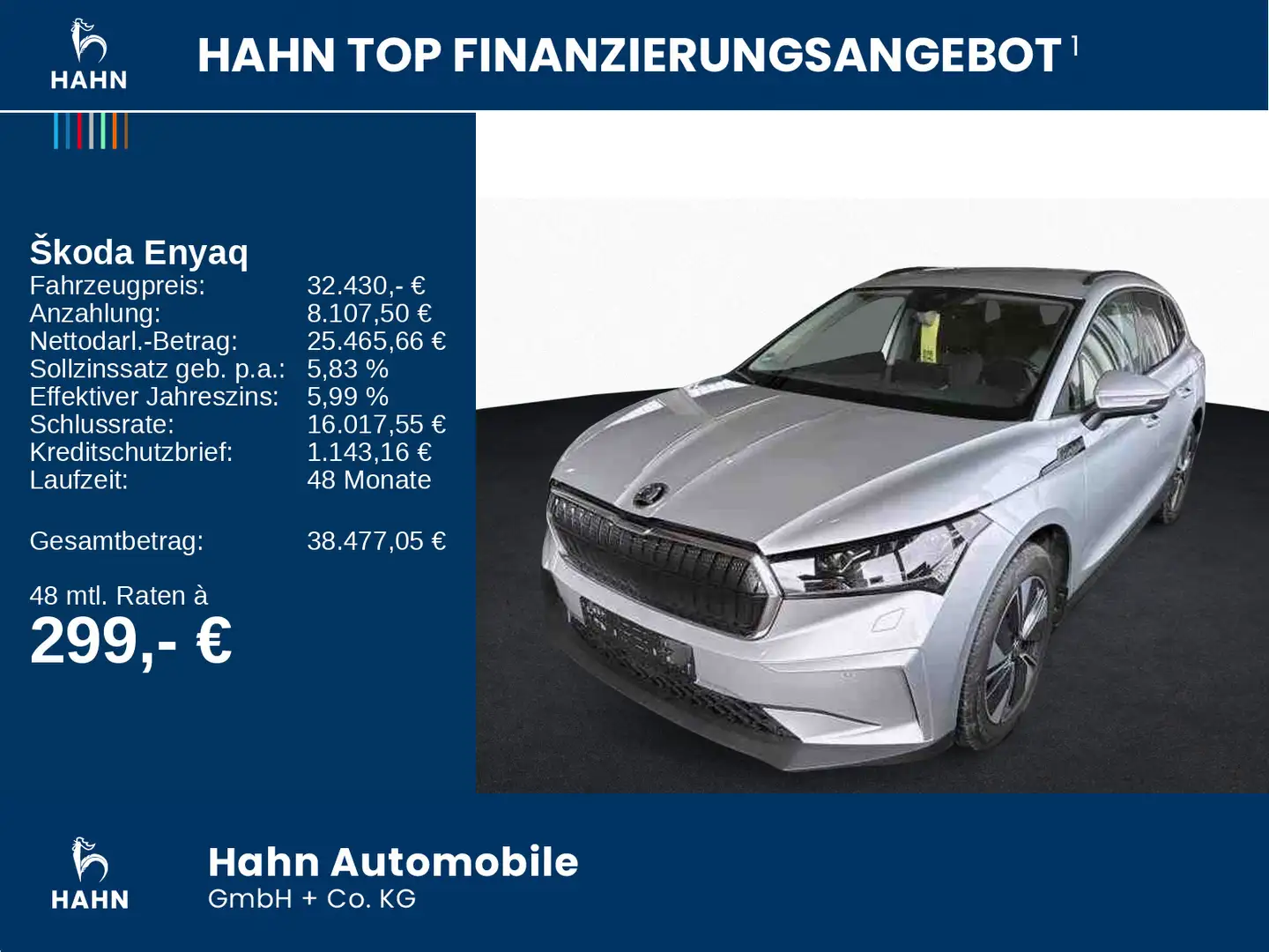 Skoda Enyaq iV 60 Loft ACC Cam Matrix Navi PDC Wärmepu Silber - 2