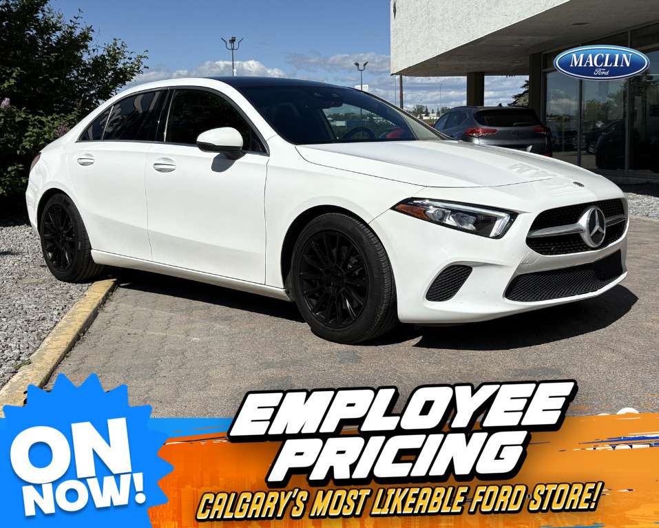 White 2021 Mercedes-Benz A-Class Sedan All-Wheel Drive 7-Speed Automatic