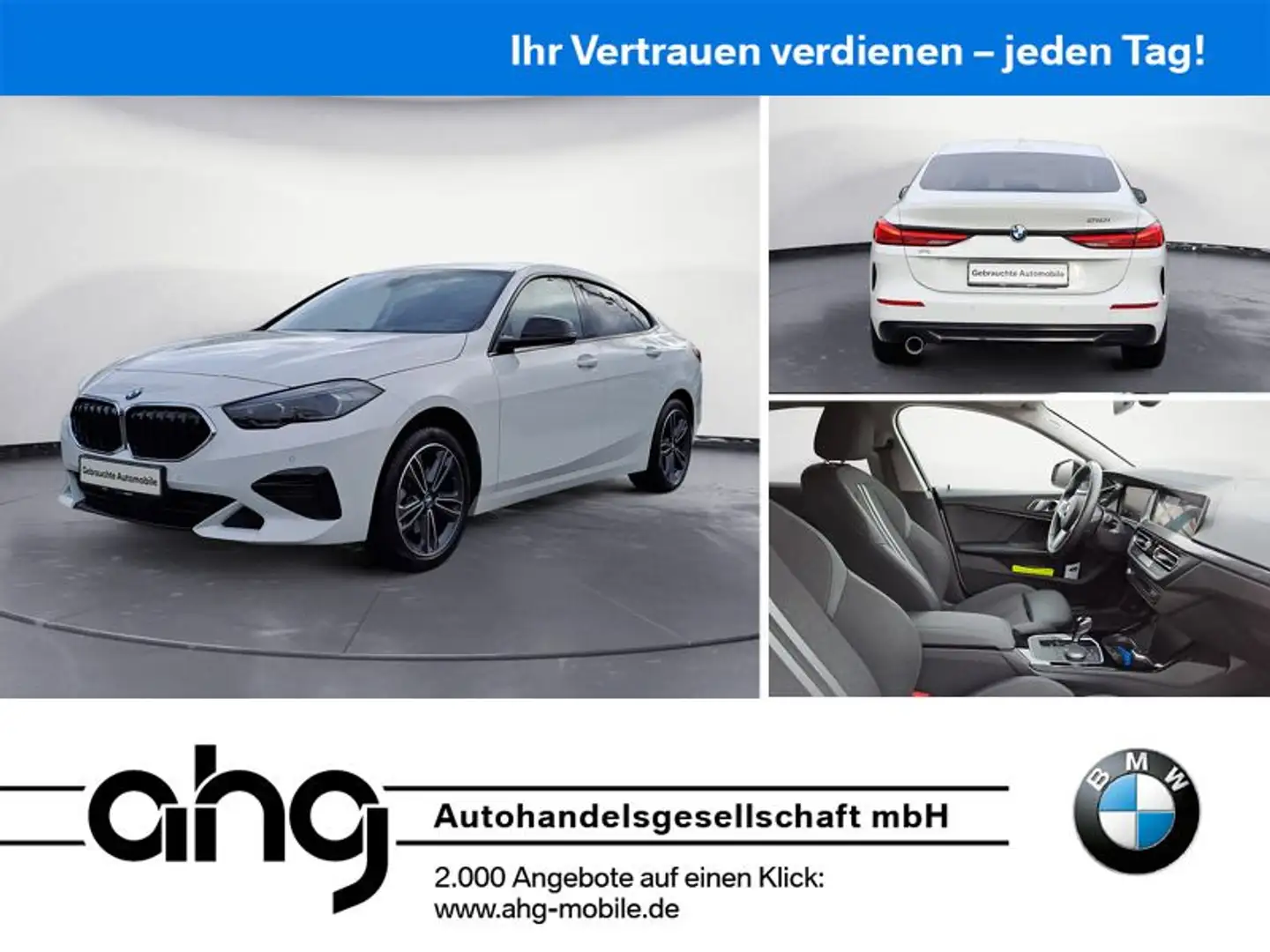 BMW 218i Gran Coupe Sport Line Klimaaut. Sportsitze Blanco - 1