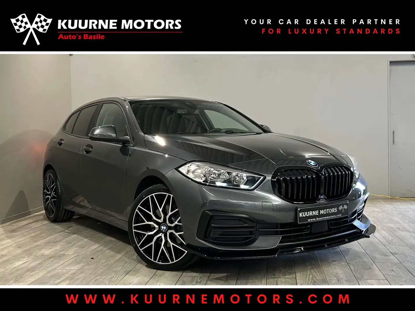 BMW 118 i Alu19\/Leder/Gps/Carplay/Cruise/Bt *1j garantie* Gris - 1