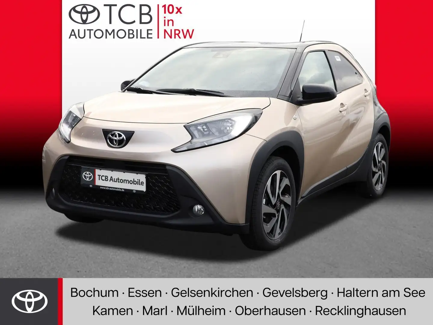Toyota Aygo X 1.0 Team D SHZ PDC KLIMA LM-Felgen BT Beige - 1