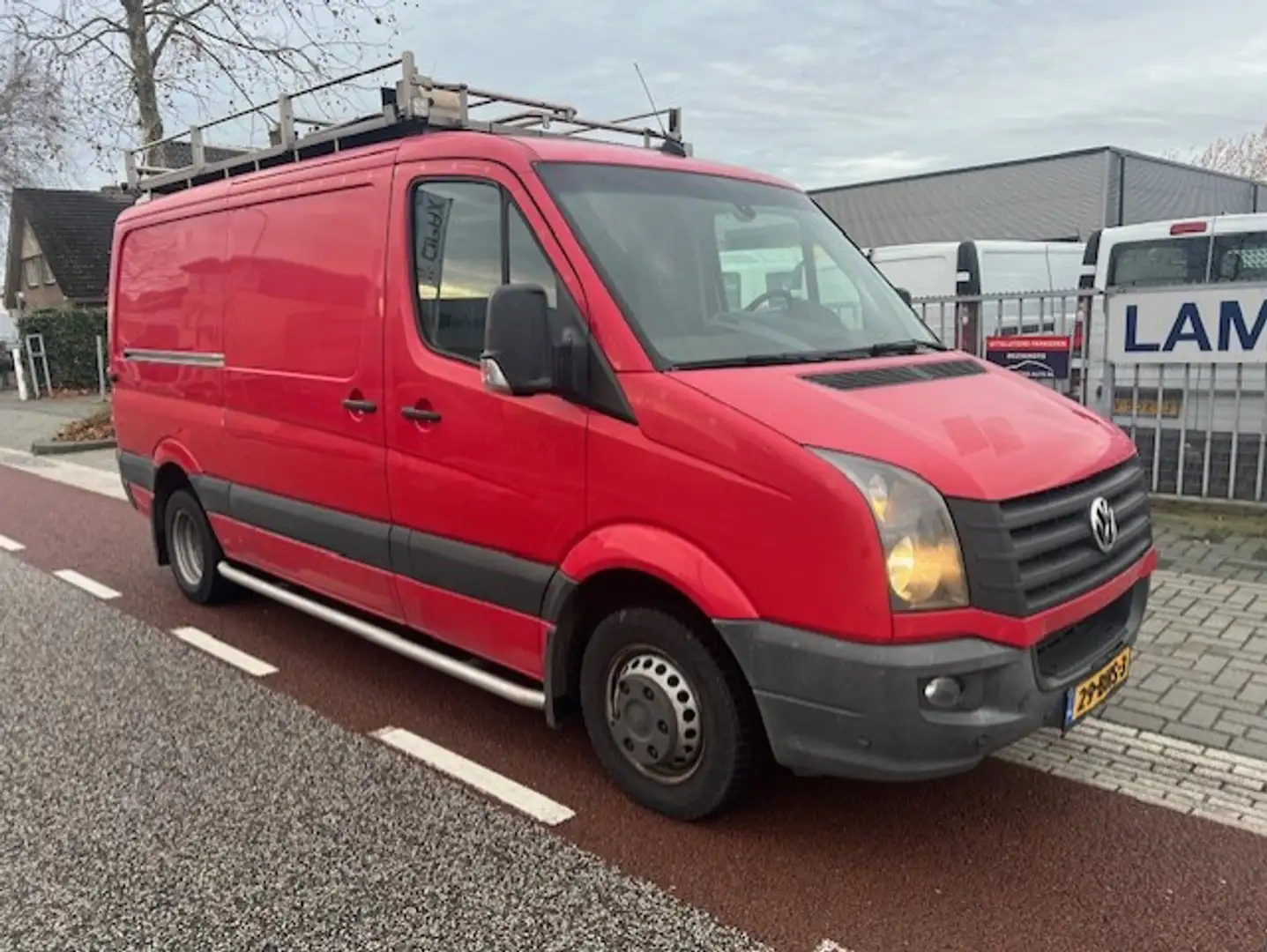 Volkswagen Crafter 50 2.0 TDI 120KW L2H1 LANG AIRCO HOGEDRUKREINIGING Rood - 1