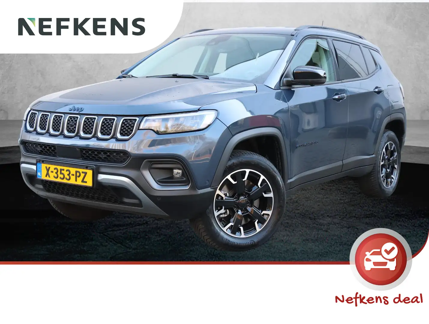 Jeep Compass 4xe 240 Plug-in Hybrid Electric New Upland | Leder Blauw - 1