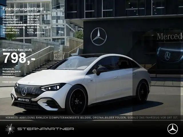Mercedes-Benz EQE 43 4M AMG Night, Pano, HuD, Burm., HAL, 360°