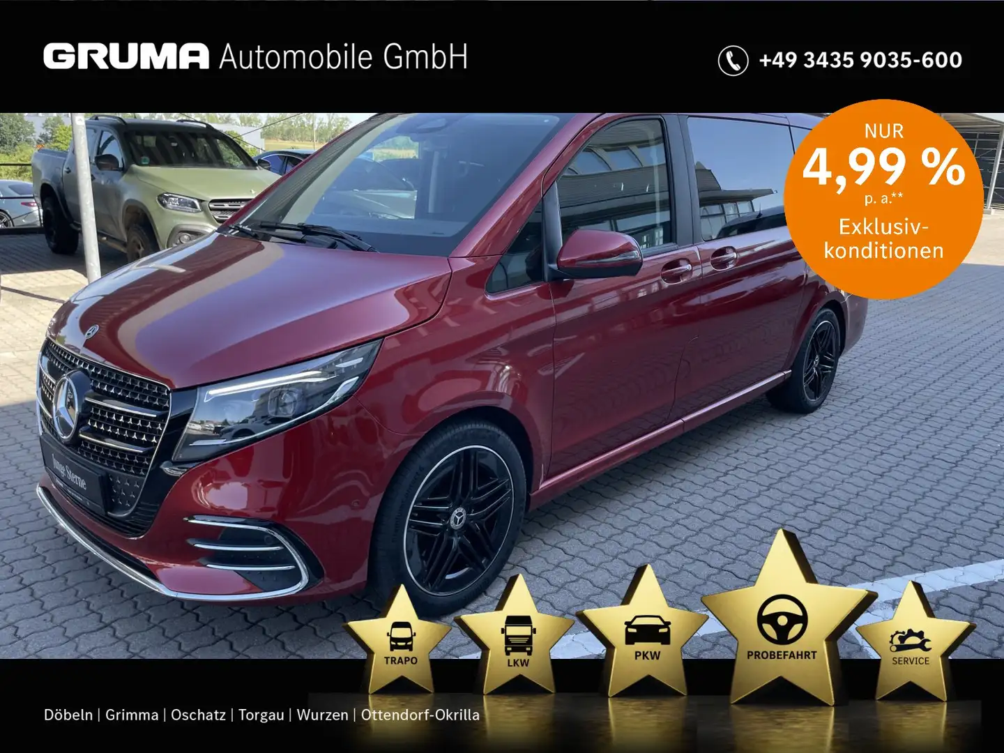 Mercedes-Benz V 300 V 300 d STYLE Lang AMG Line/Basic/Style/Navi/LED Rot - 1