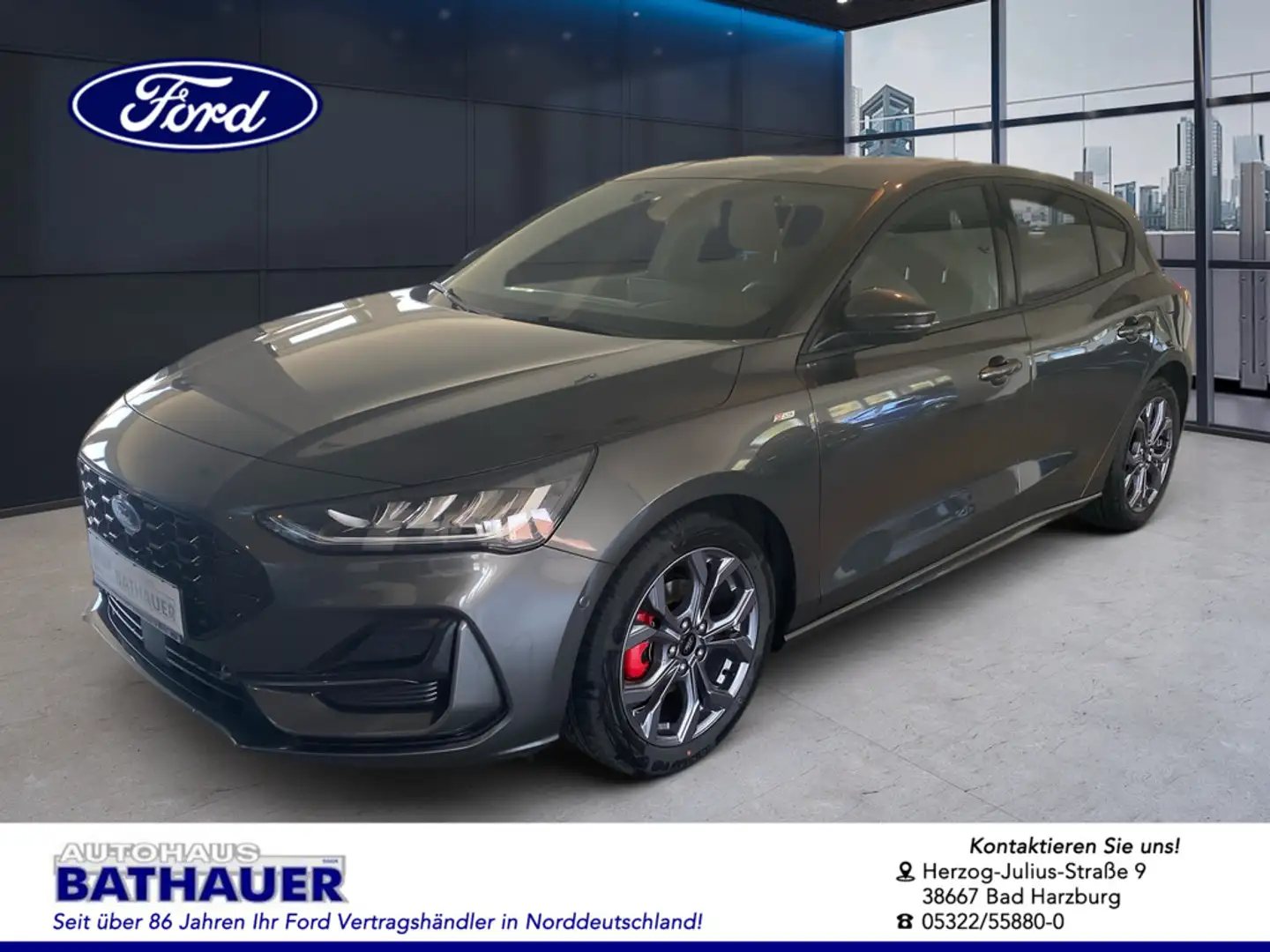 Ford Focus 1.0 EcoBoost ST-Line S/S Gris - 1