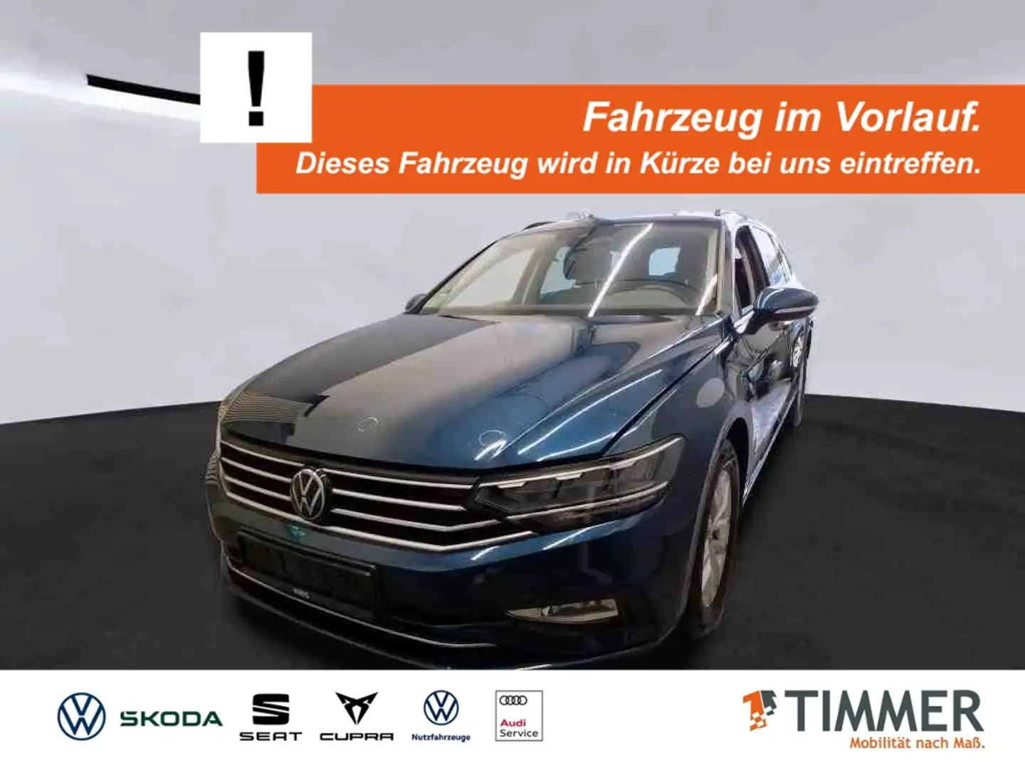 Volkswagen Passat Variant 2.0 TDI DSG BUSINESS +AHK +LED +ACC +RKAM +NAVI + Bleu - 1