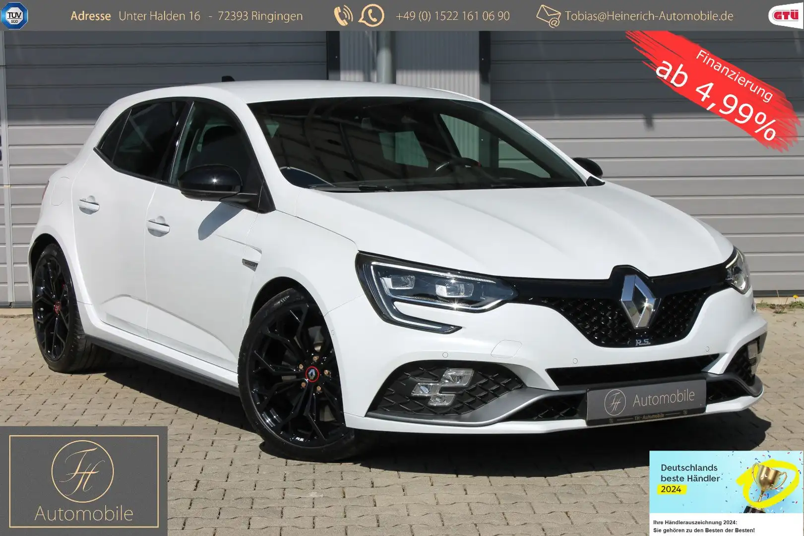 Renault Megane IV R.S.*8fach*Schalen*Klappe*Navi*Kamera* Wit - 1
