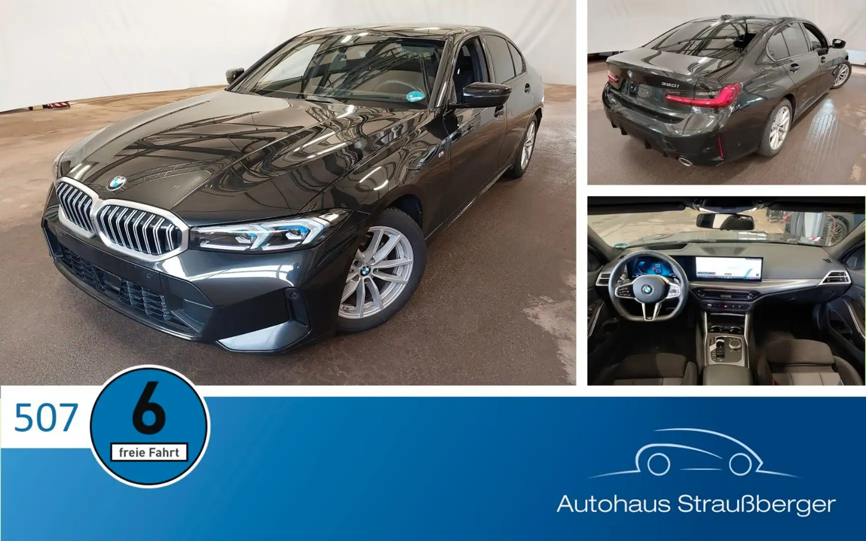 BMW 320 i Limousine M Sport ACC FL2 360° LED HIFI SHZ Schwarz - 1