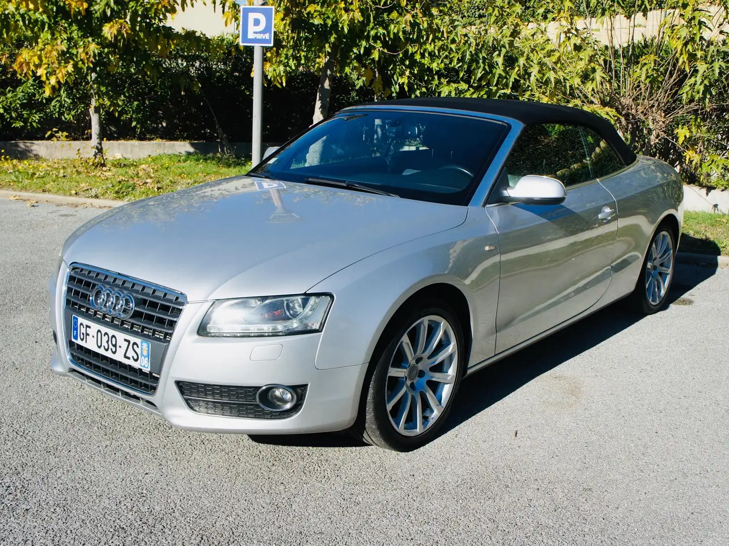 Audi A5 A5 Cabriolet 1.8 TFSI 160 S line Argent - 2