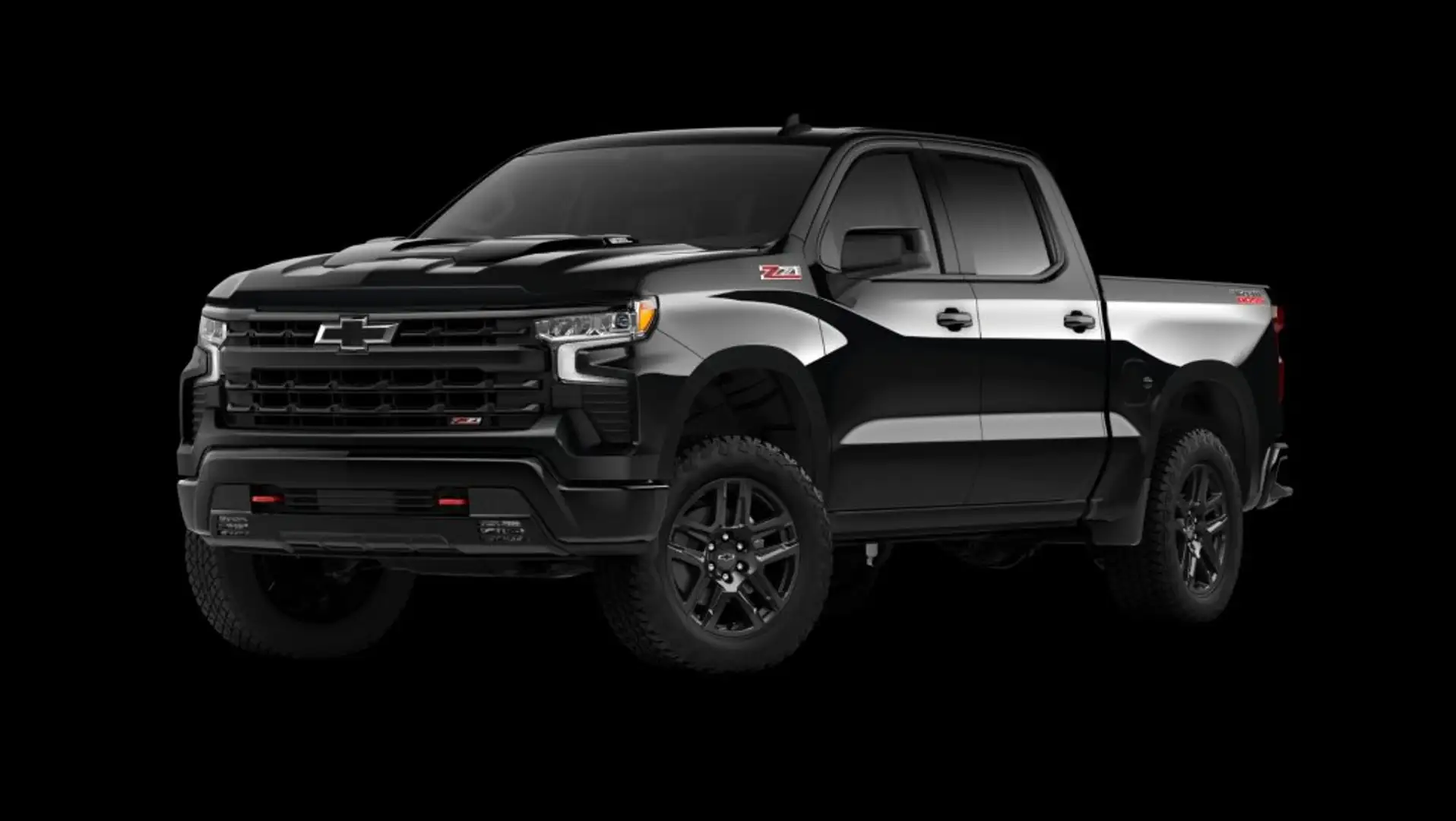 Chevrolet Silverado 1500 LT Trail Boss Crew Cab Short Box 4x4 Schwarz - 1