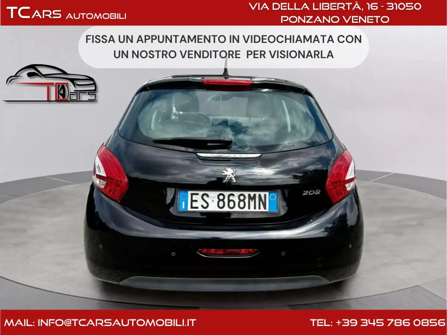 Peugeot 208 1.2 BENZ-GARANZIA 3 ANNI-IN OFFERTA FINO A SABATO Schwarz - 1