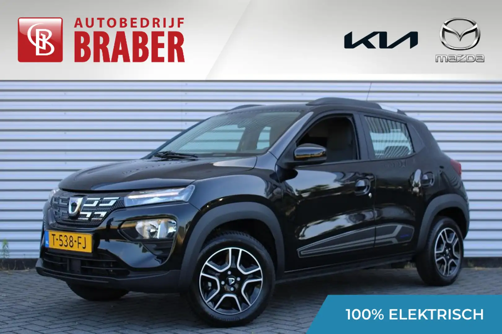 Dacia Spring Expression | Airco | 14" design velgen met all sea Zwart - 1
