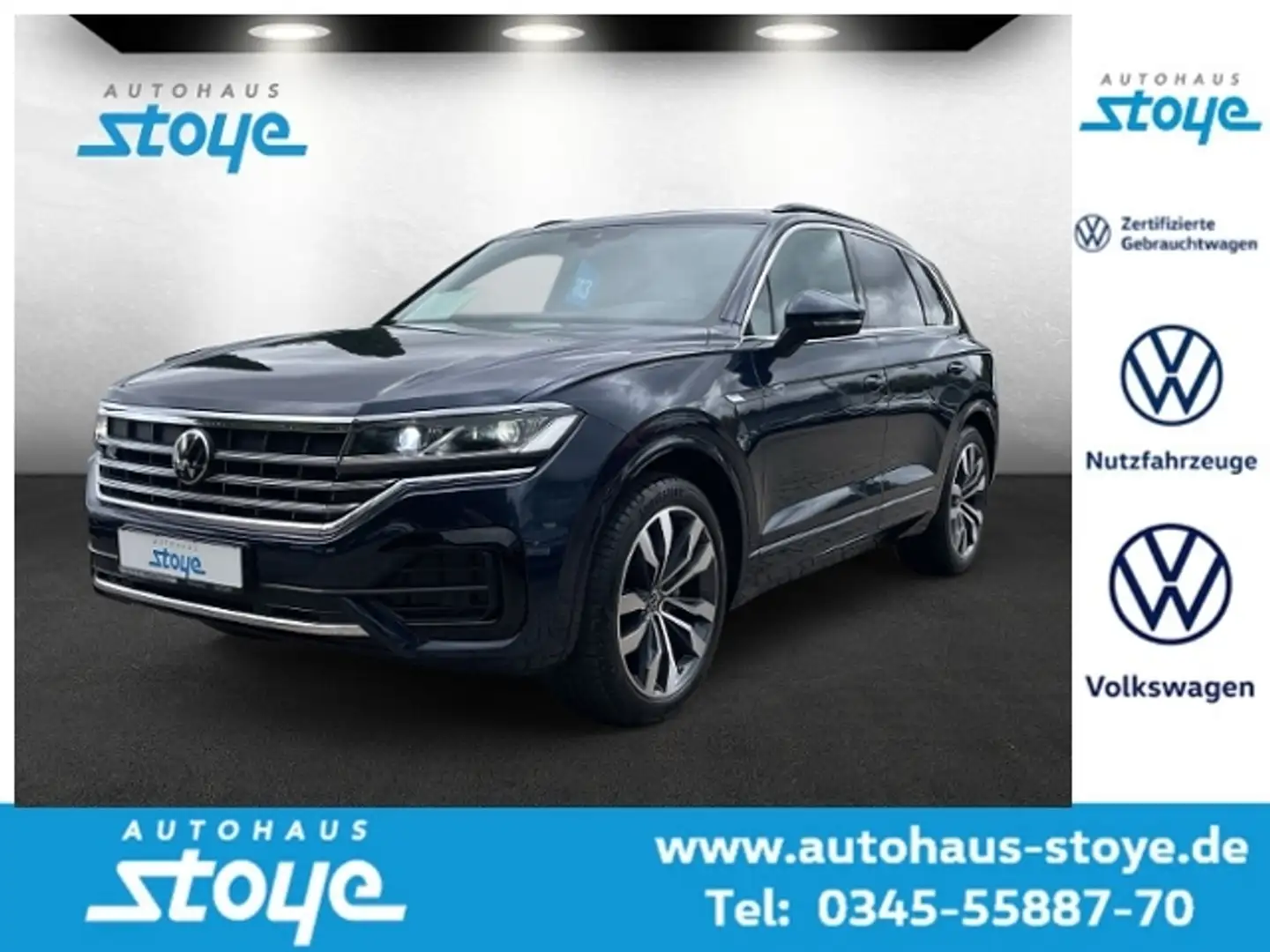 Volkswagen Touareg R-line TDi DSG Navi Standh AZV Bleu - 1