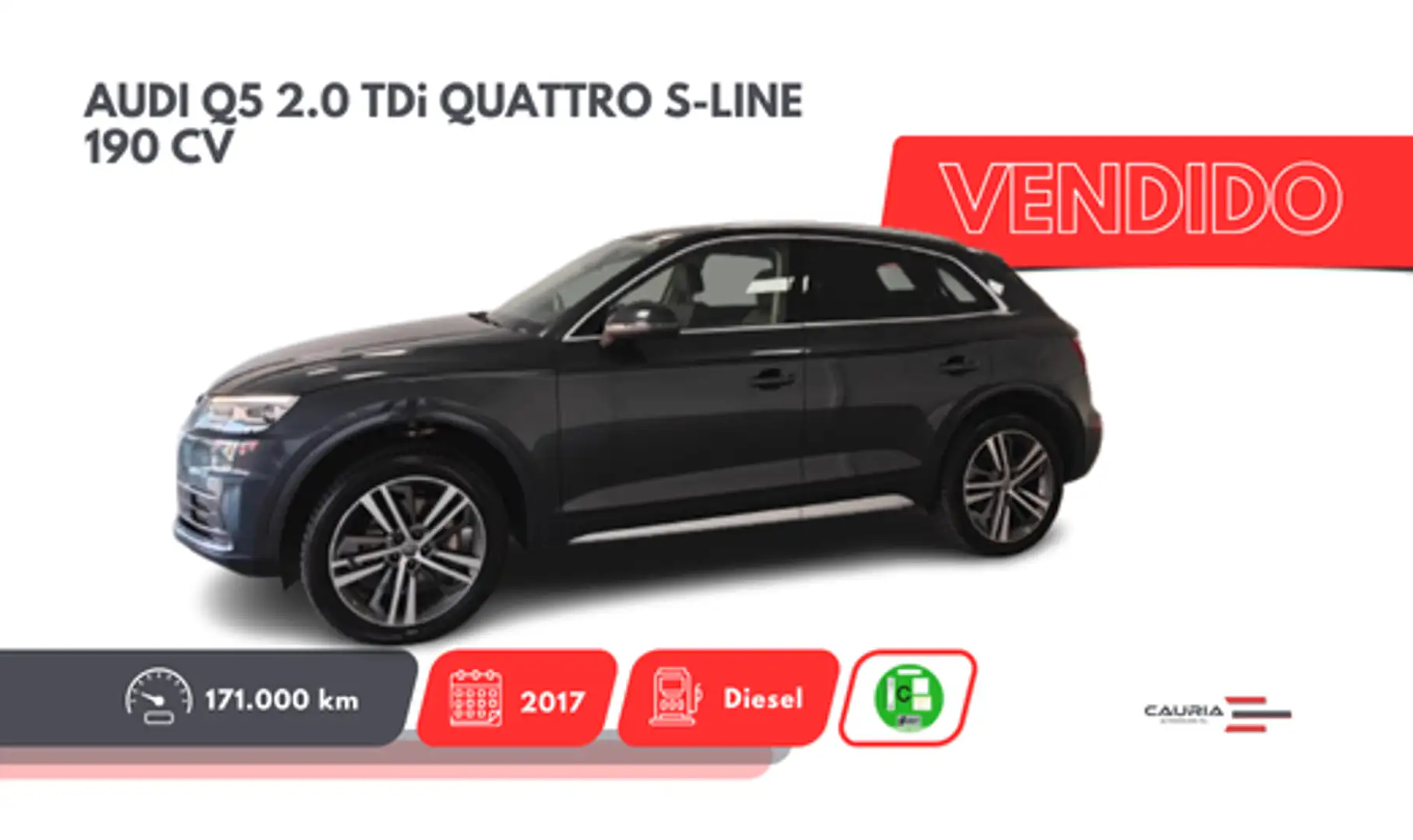 Audi Q5 2.0TDI S line quattro-ultra S tronic 140kW Gris - 2