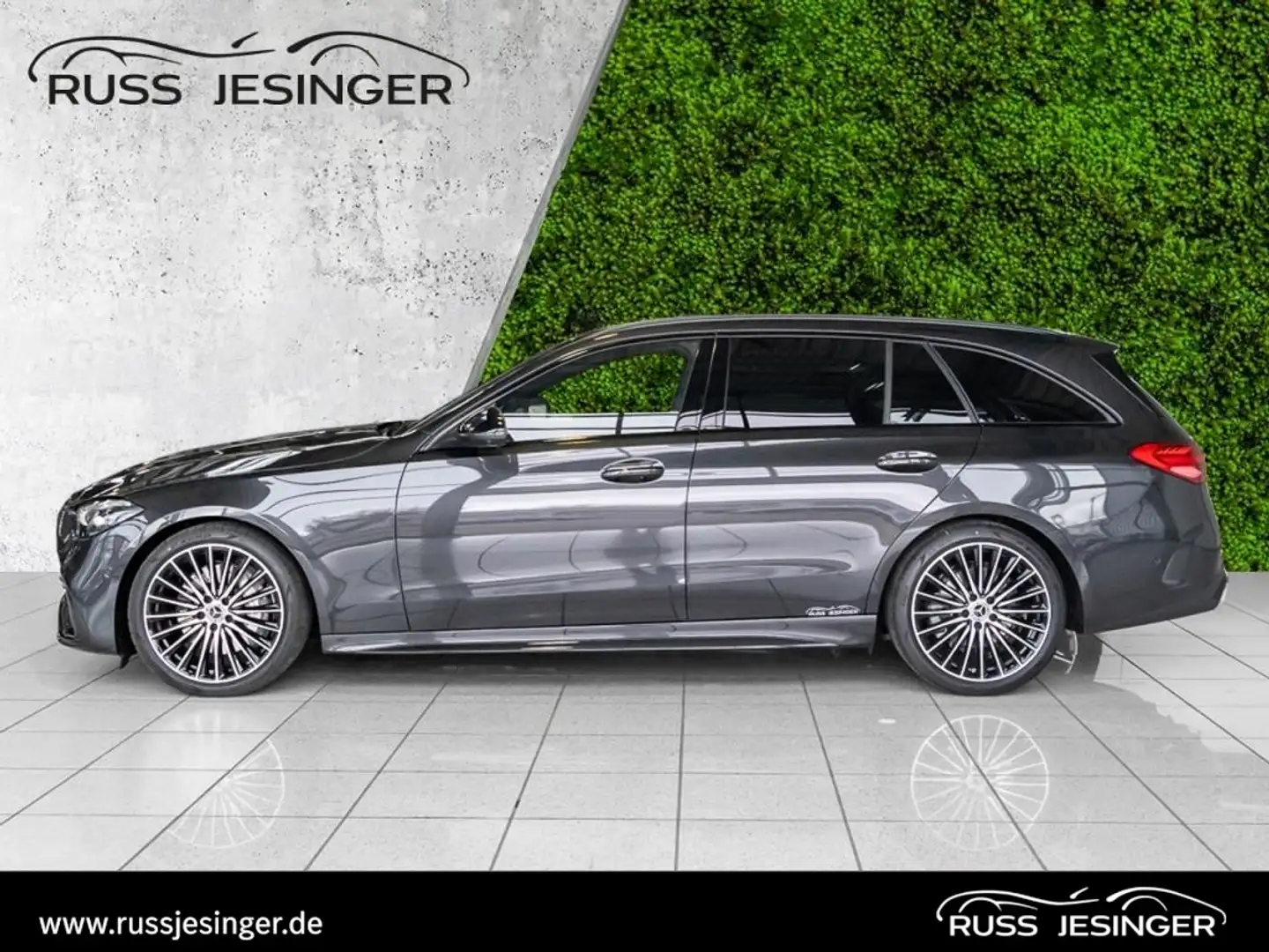 Mercedes-Benz C 200 T AMG Line *AHK*360*Distr*TotW*Pano*Memo* Gris - 2