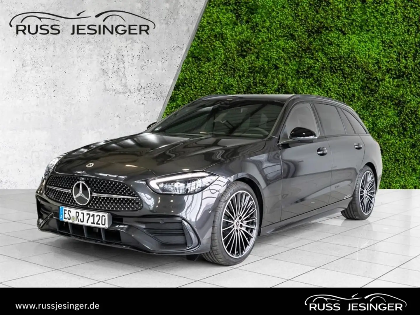 Mercedes-Benz C 200 T AMG Line *AHK*360*Distr*TotW*Pano*Memo* Gris - 1