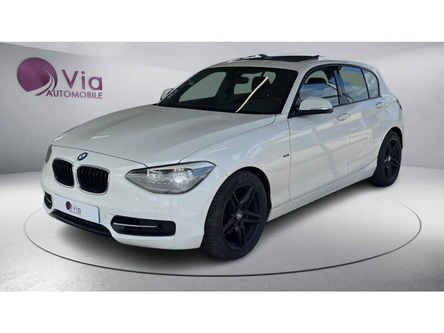 BMW 118 118i Sport - TOIT OUVRANT - CAMERA DE RECUL Blanc - 1