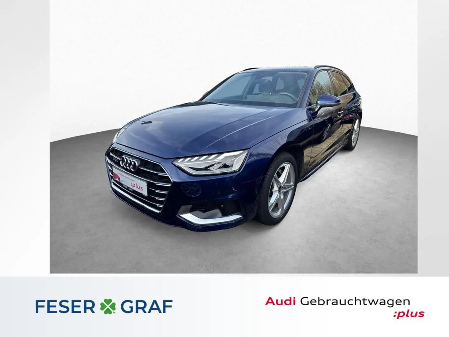 Audi A4 Avant adv 40 TDI qu S-tro.+ACC+LED+Pano+Navi+ Blauw - 1