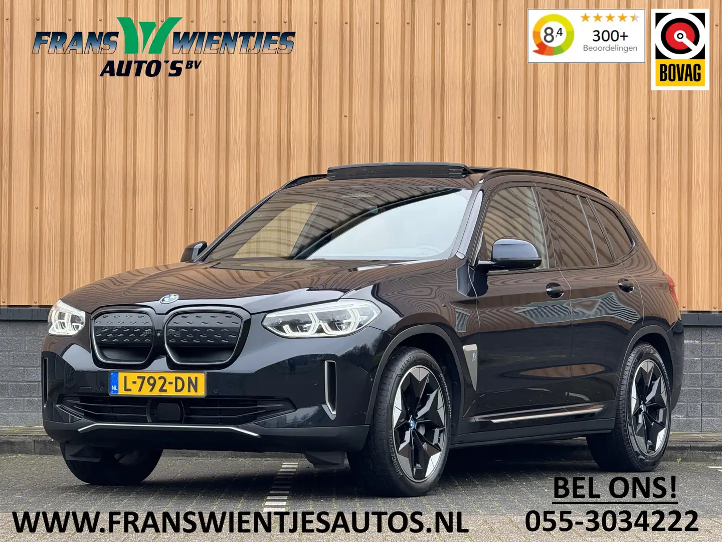 BMW iX3 High Executive 80 kWh | Handel / Export | €23.884, Zwart - 1
