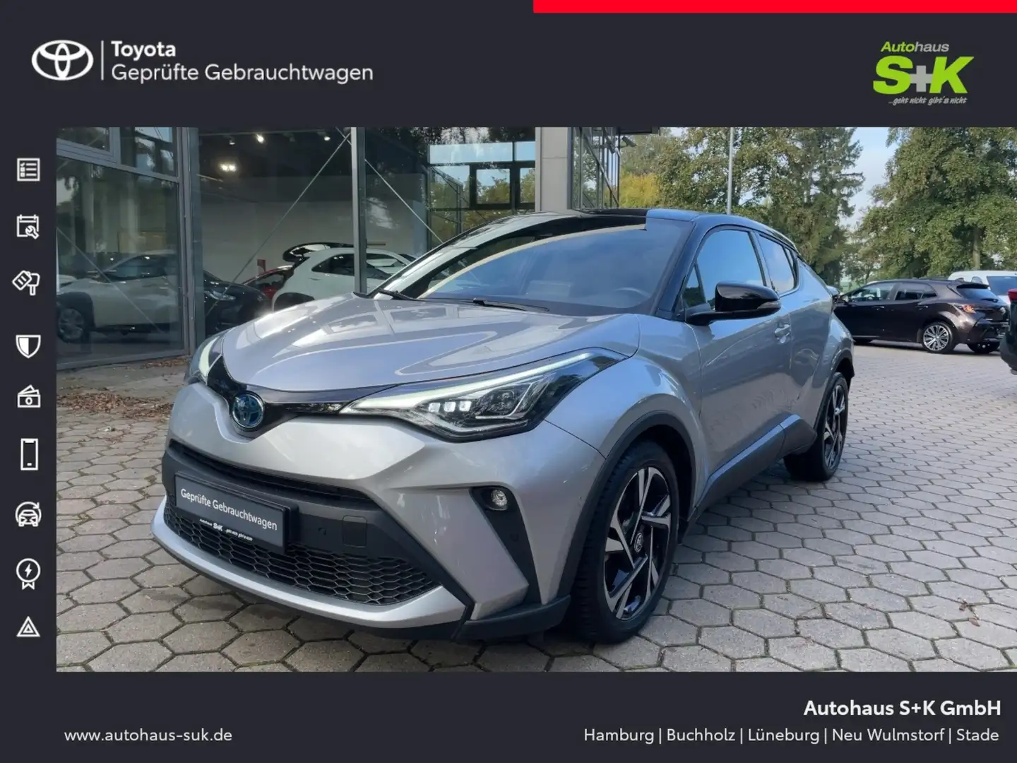 Toyota C-HR Hybrid 1,8-l-Hybrid, 5-Türer,Team D+SHZ+GJR Argent - 1