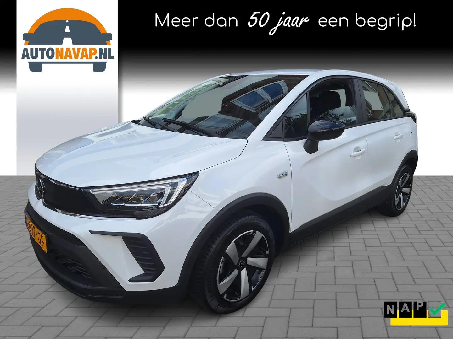 Opel Crossland 1.2 Edition /Navi/Apple/Android/1e Eig/Stoelverw/1 Wit - 1