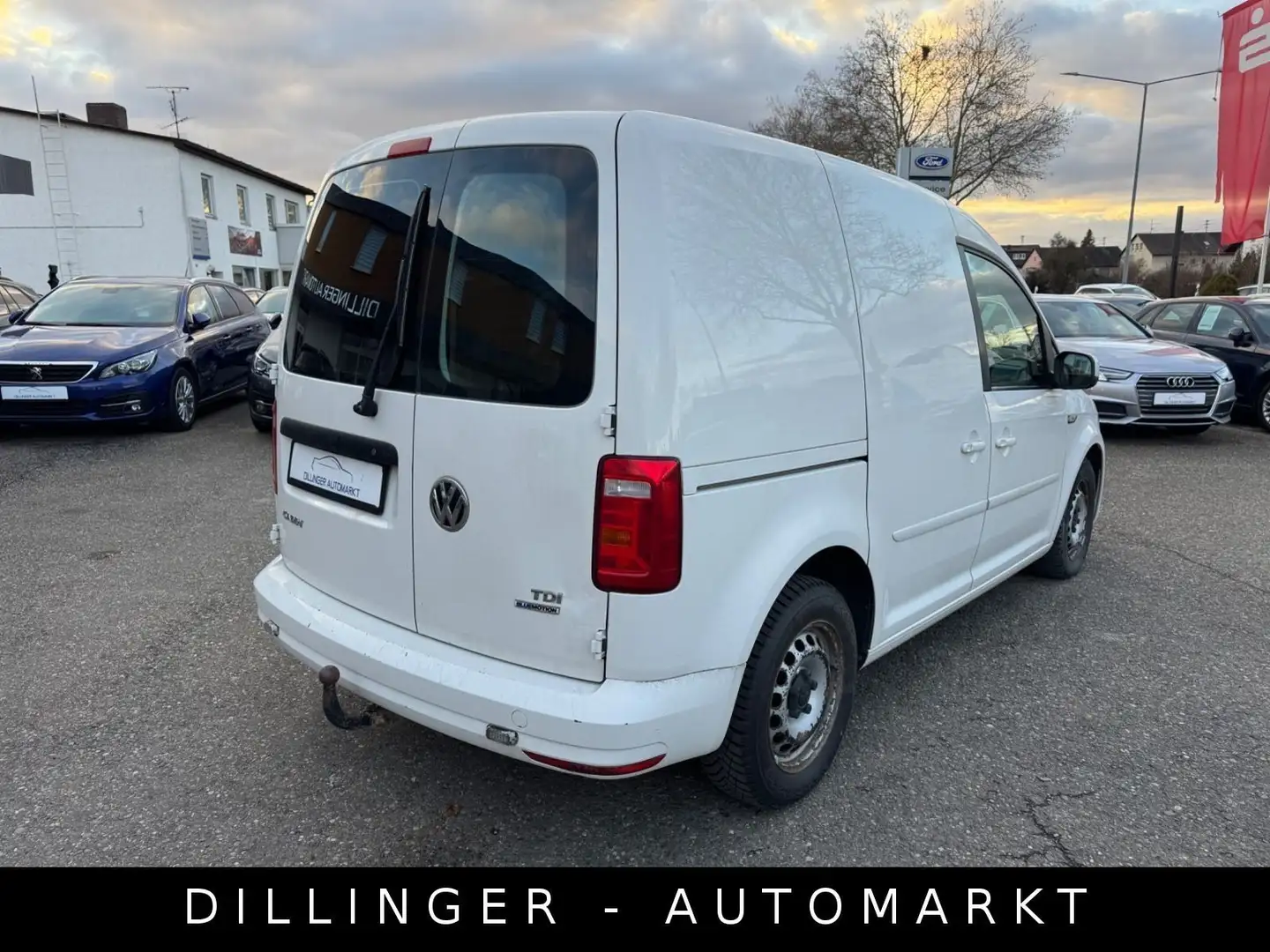 Volkswagen Caddy 2.0 TDI Kasten Klima Tempomat Navi AHK Weiß - 2