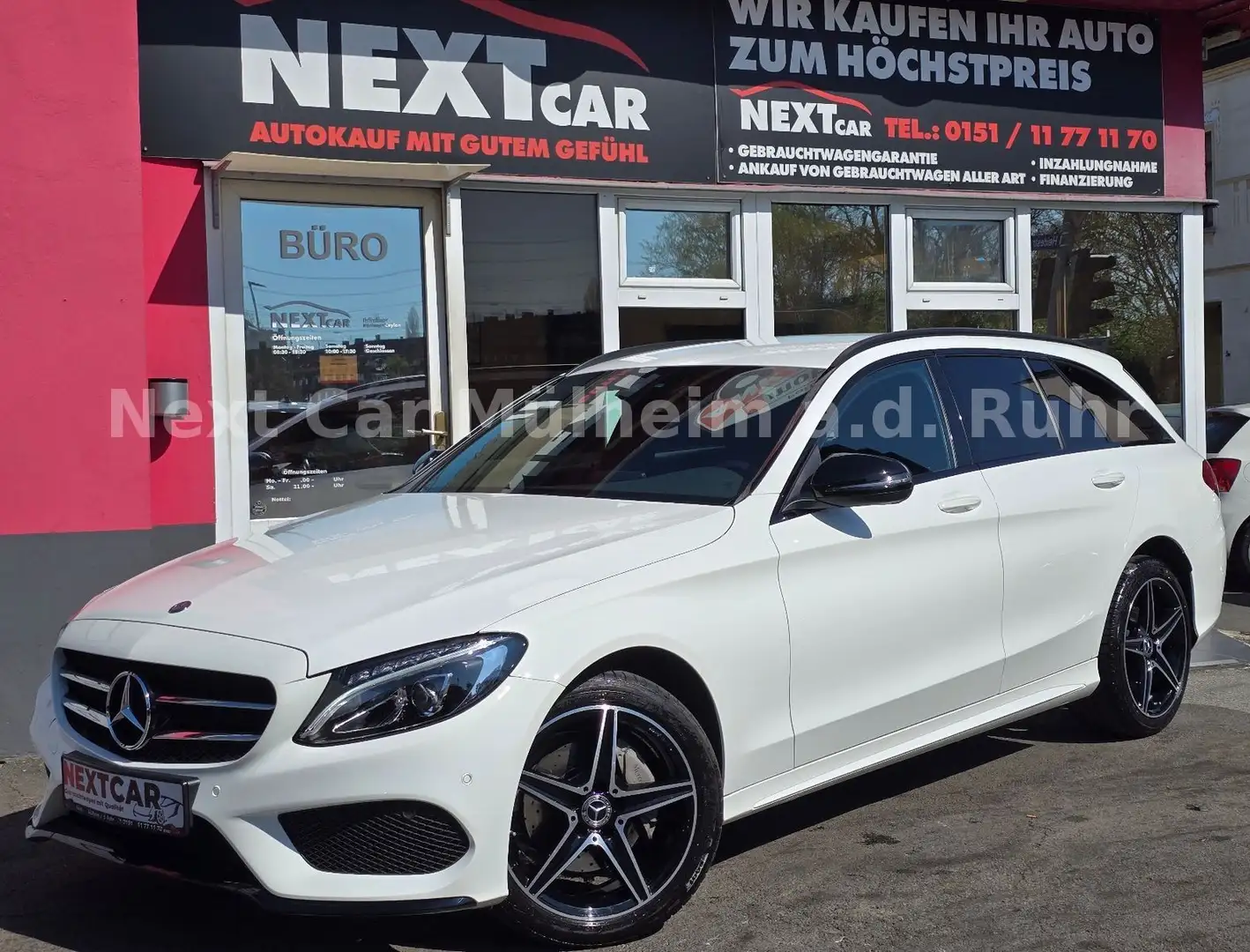 Mercedes-Benz C 200 T AMG Line 9Gtronic 4Matic|Kamera|NightP Bianco - 1
