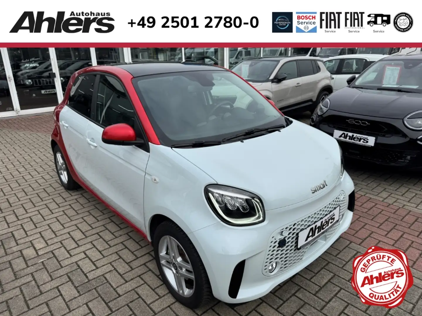 smart forFour EQ passion+22KW+95,2%SOH+KAMERA+SHZ+CARPLAY+ Weiß - 1