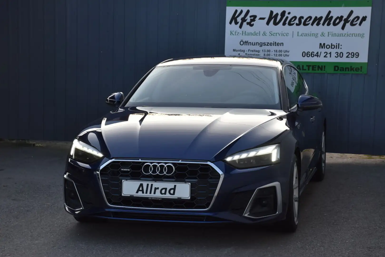 Audi A5 40 TDI quattro S line /Virtual/LED/Leasing/ Blauw - 2