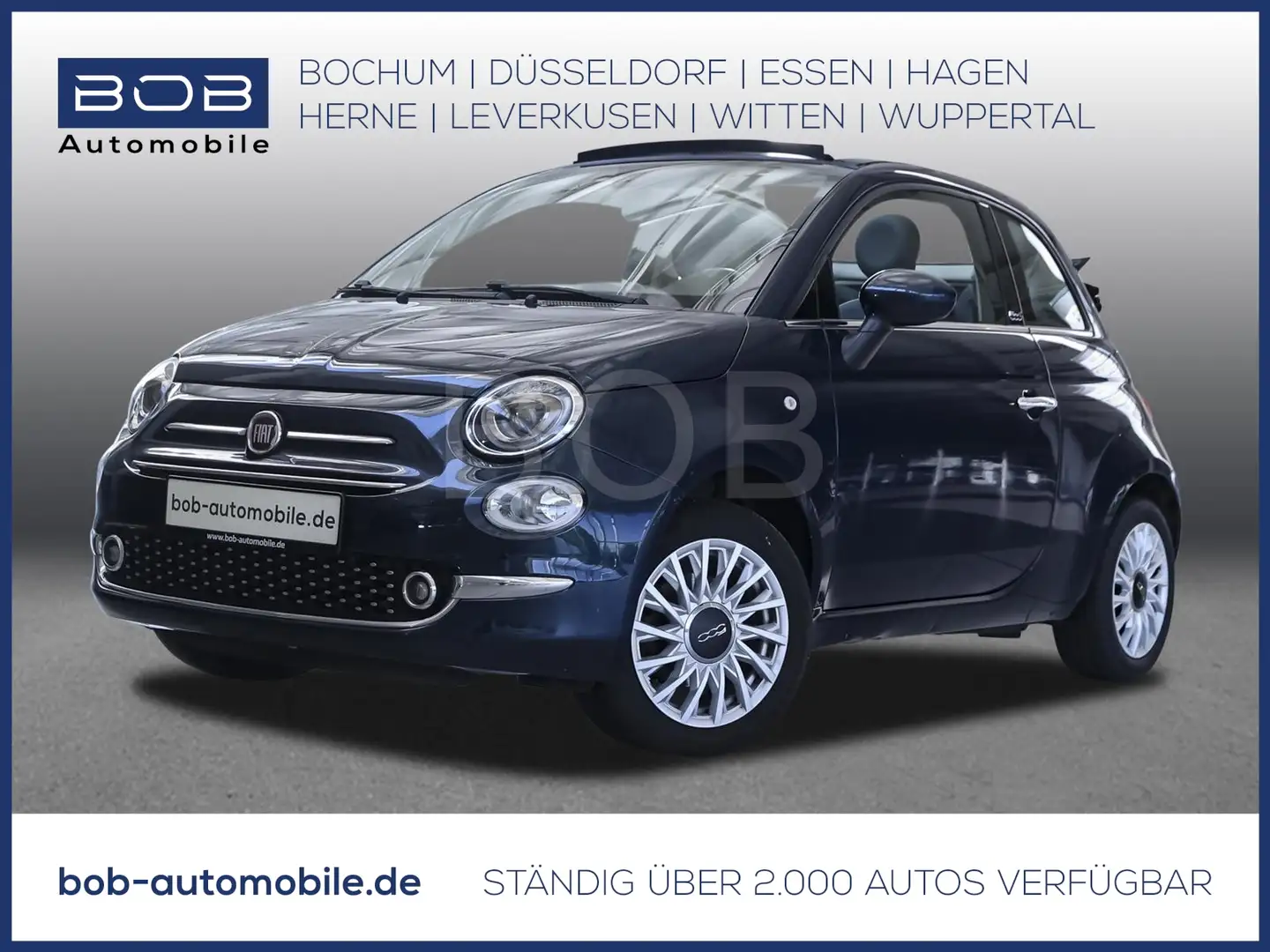 Fiat 500 C 1.2 Lounge LM-Felgen*PDC*USB* Bleu - 1