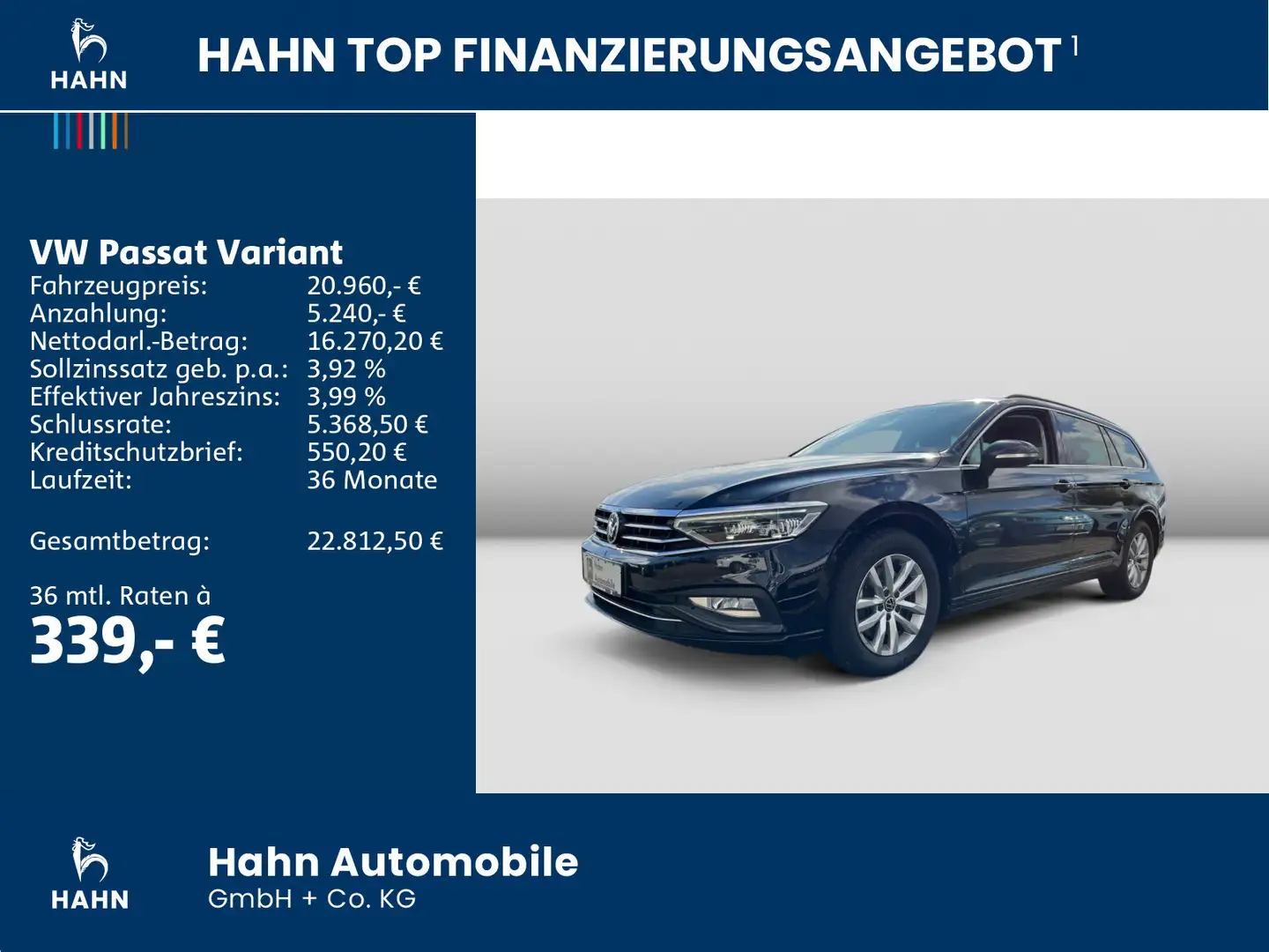 Volkswagen Passat Variant 2.0TDI DSG Business Matrix Standh Noir - 2