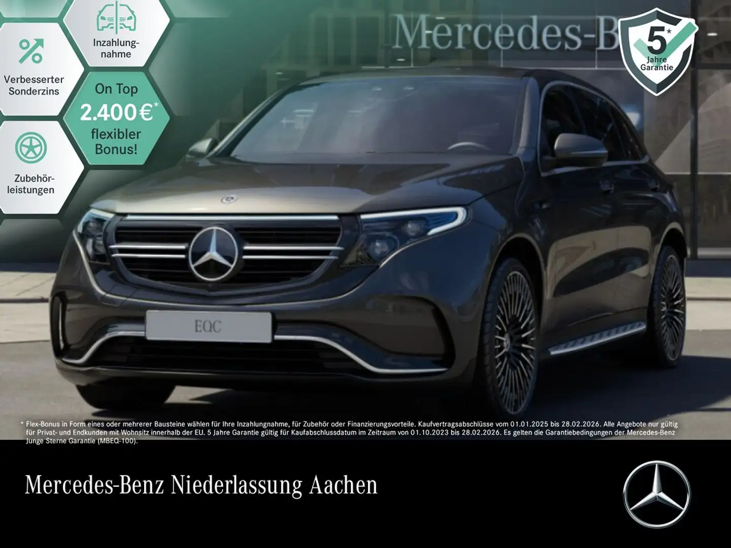 Mercedes-Benz EQC 400 4M AMG+MULTIBEAM+KAMERA+HUD+KEYLESS Grau - 1