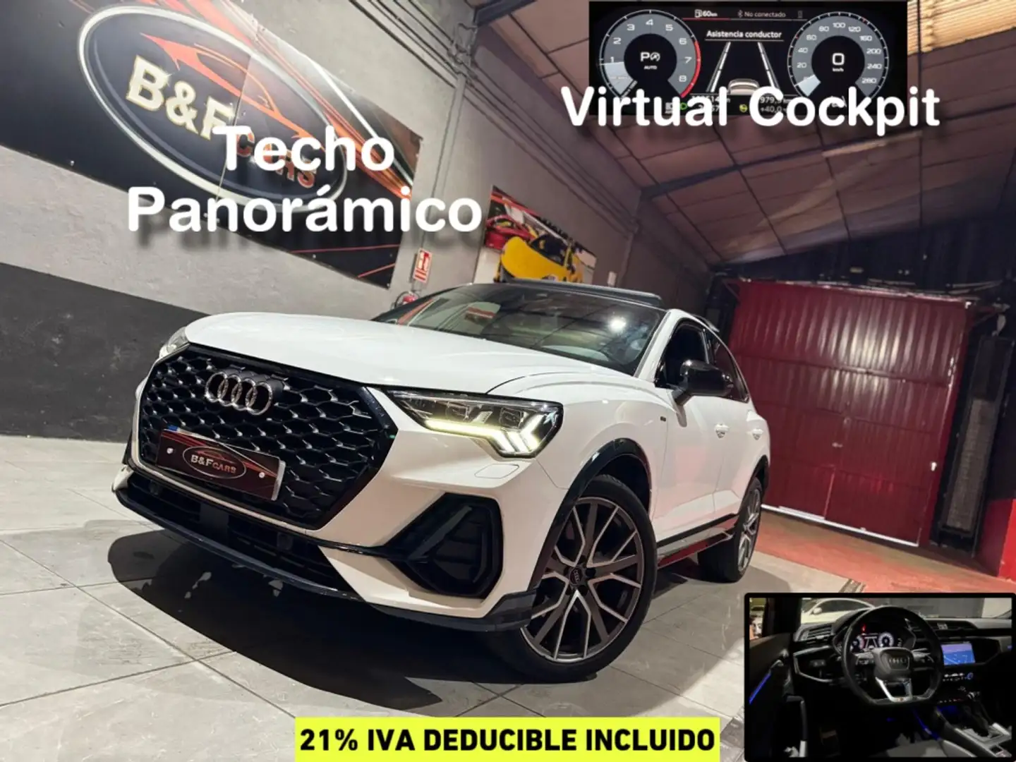 Audi Q3 Sportback 40 TFSI quattro Black line S tronic Blanco - 1