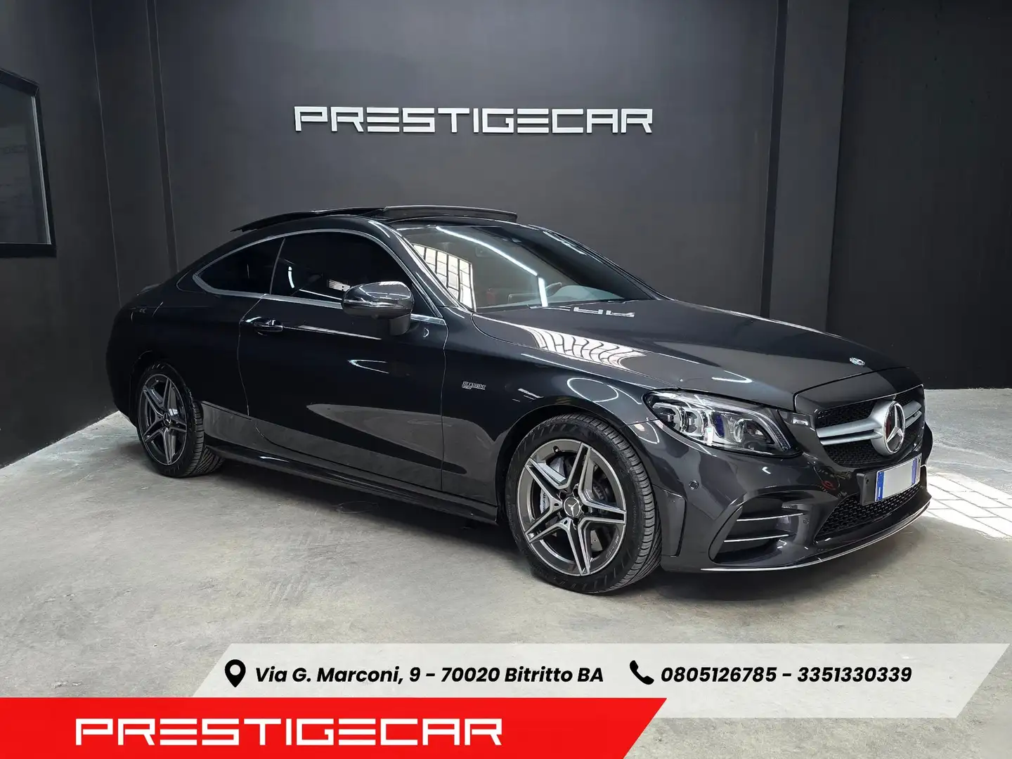 Mercedes-Benz C 43 AMG Coupe 4matic auto Grigio - 2