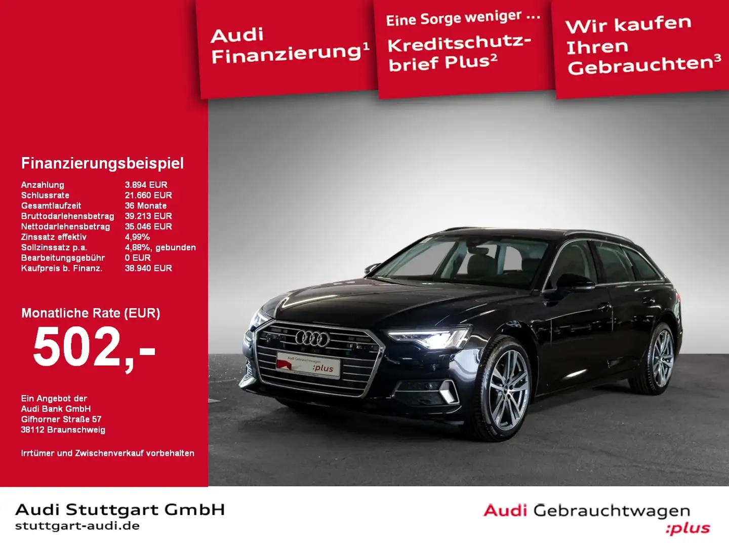 Audi A6 Avant sport 40 TDI ACC Matrix Headup virtCo Schwarz - 1