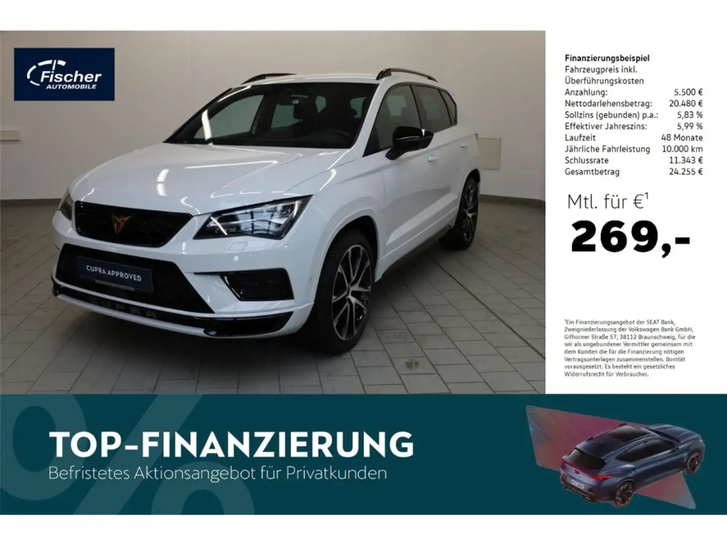 CUPRA Ateca 2.0 TSI 4Drive Weiß - 1
