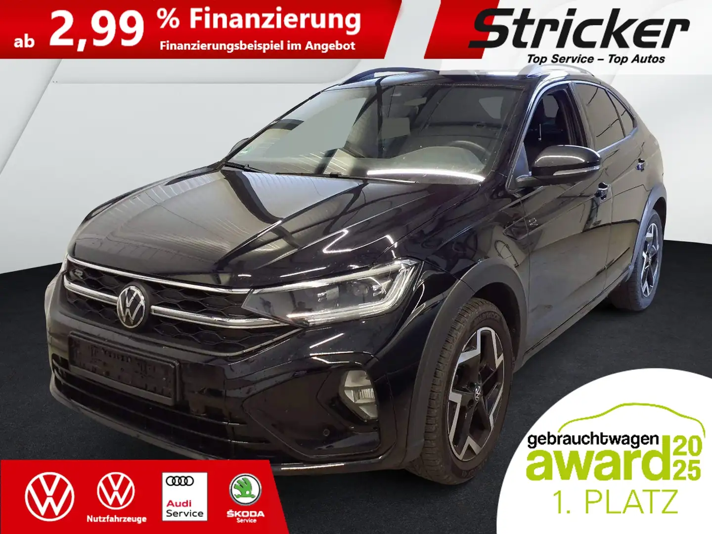 Volkswagen Taigo R-Line 1.5 TSI DSG 225,-ohne Anzahlung AHK IQ.Lig Schwarz - 2