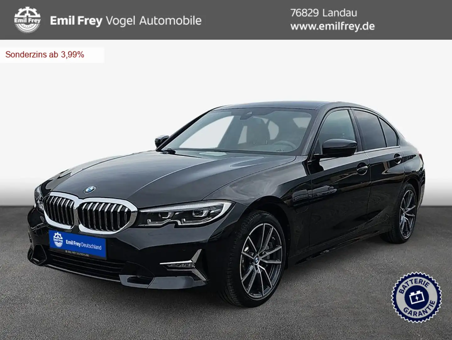 BMW 330 e Aut. Luxury Line Schwarz - 1