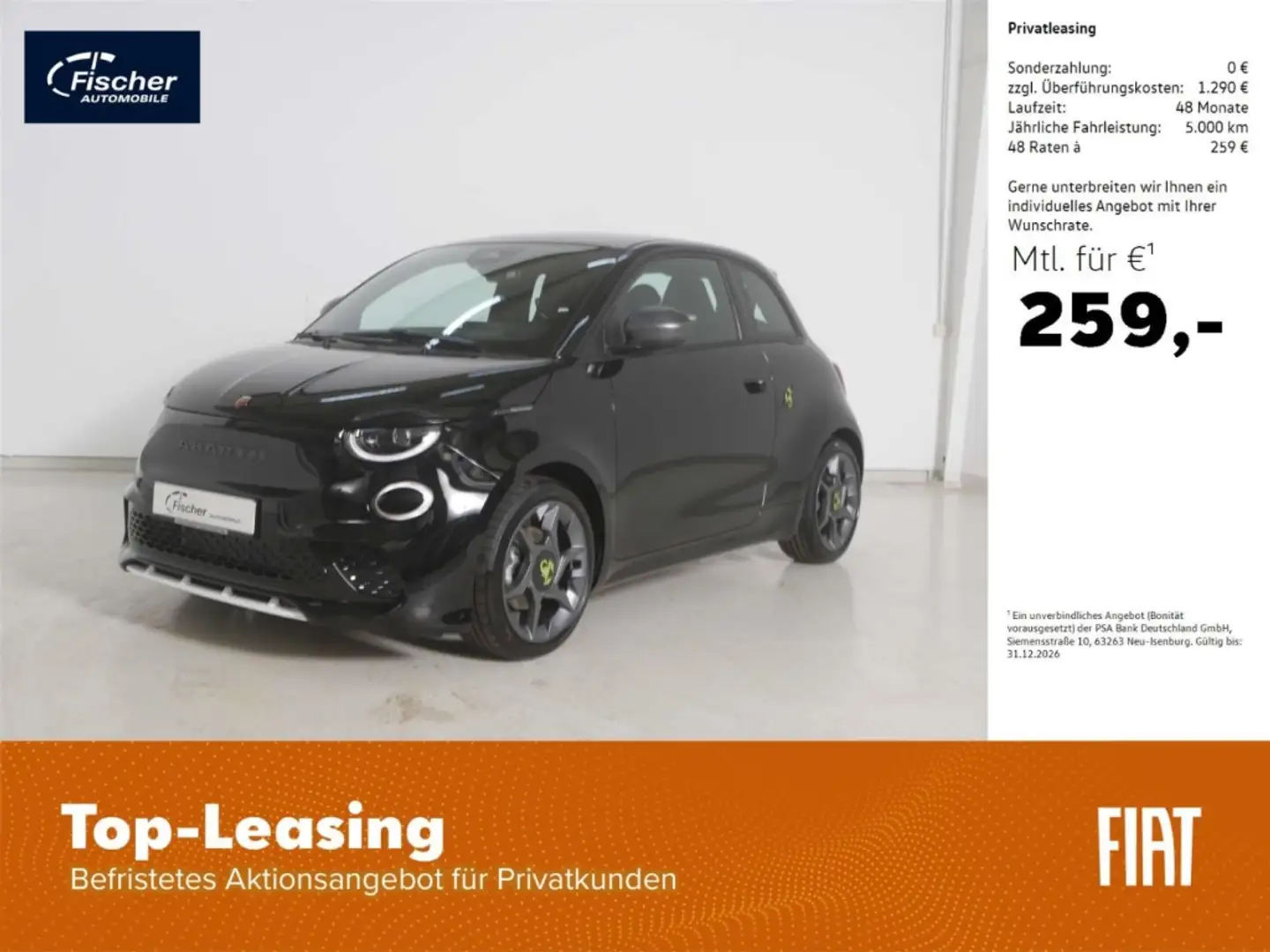 Abarth 500e Negro - 1