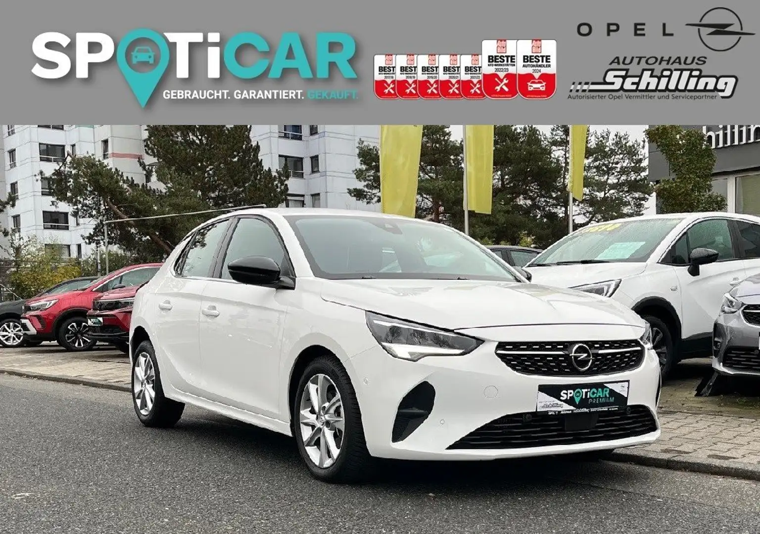 Opel Corsa F 5tg 1.2 Turbo Elegance Multimedia NAVI Weiß - 1