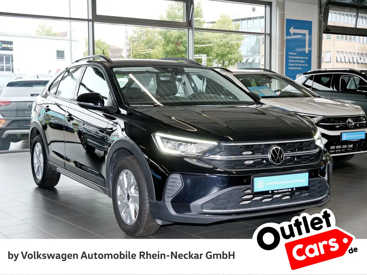 Volkswagen Taigo 1.0 TSI PDC, LED, Klima, uvm Schwarz - 2