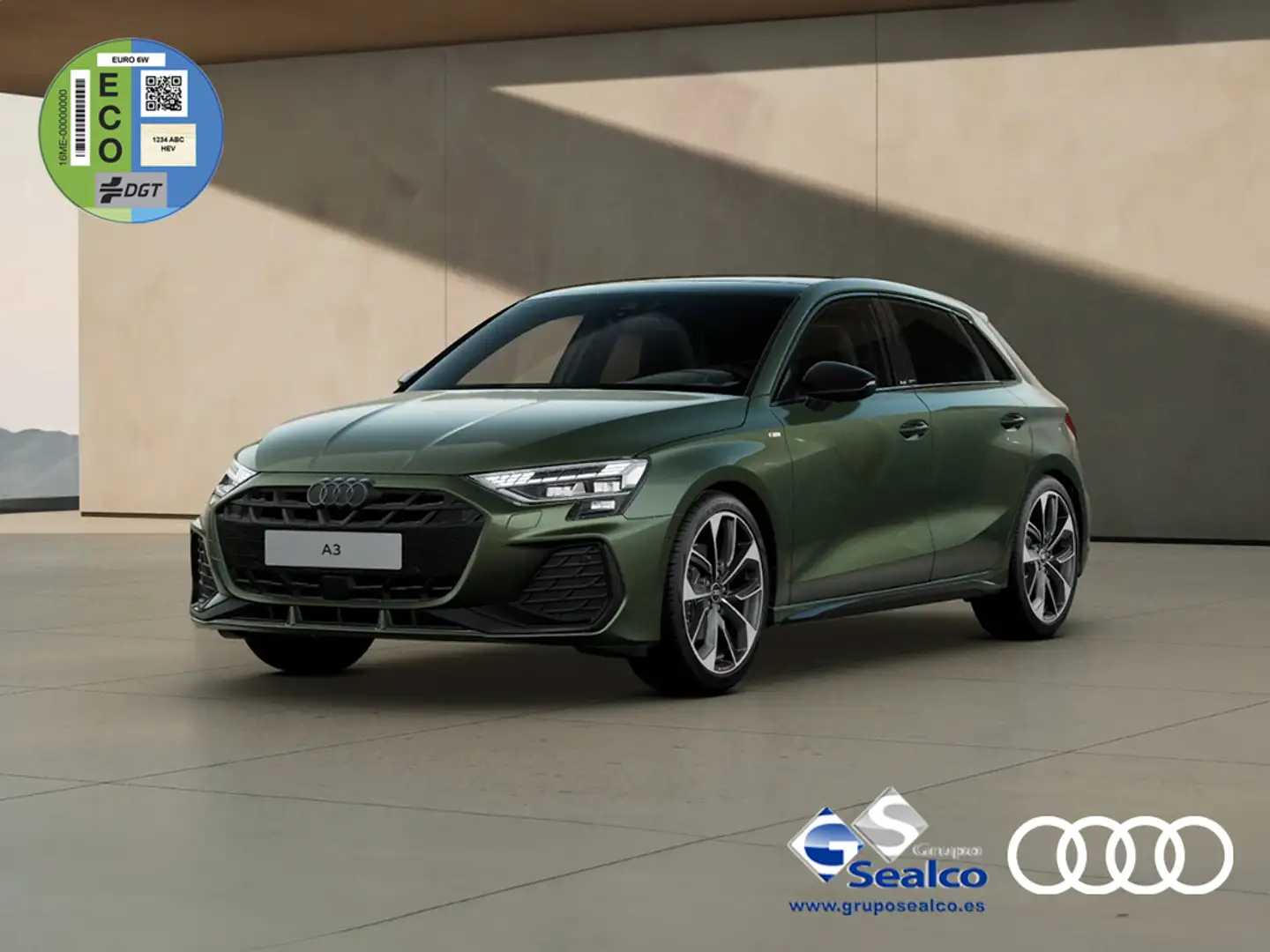Audi A3 Sportback 35 TFSI Black line edition S tronic Verde - 1