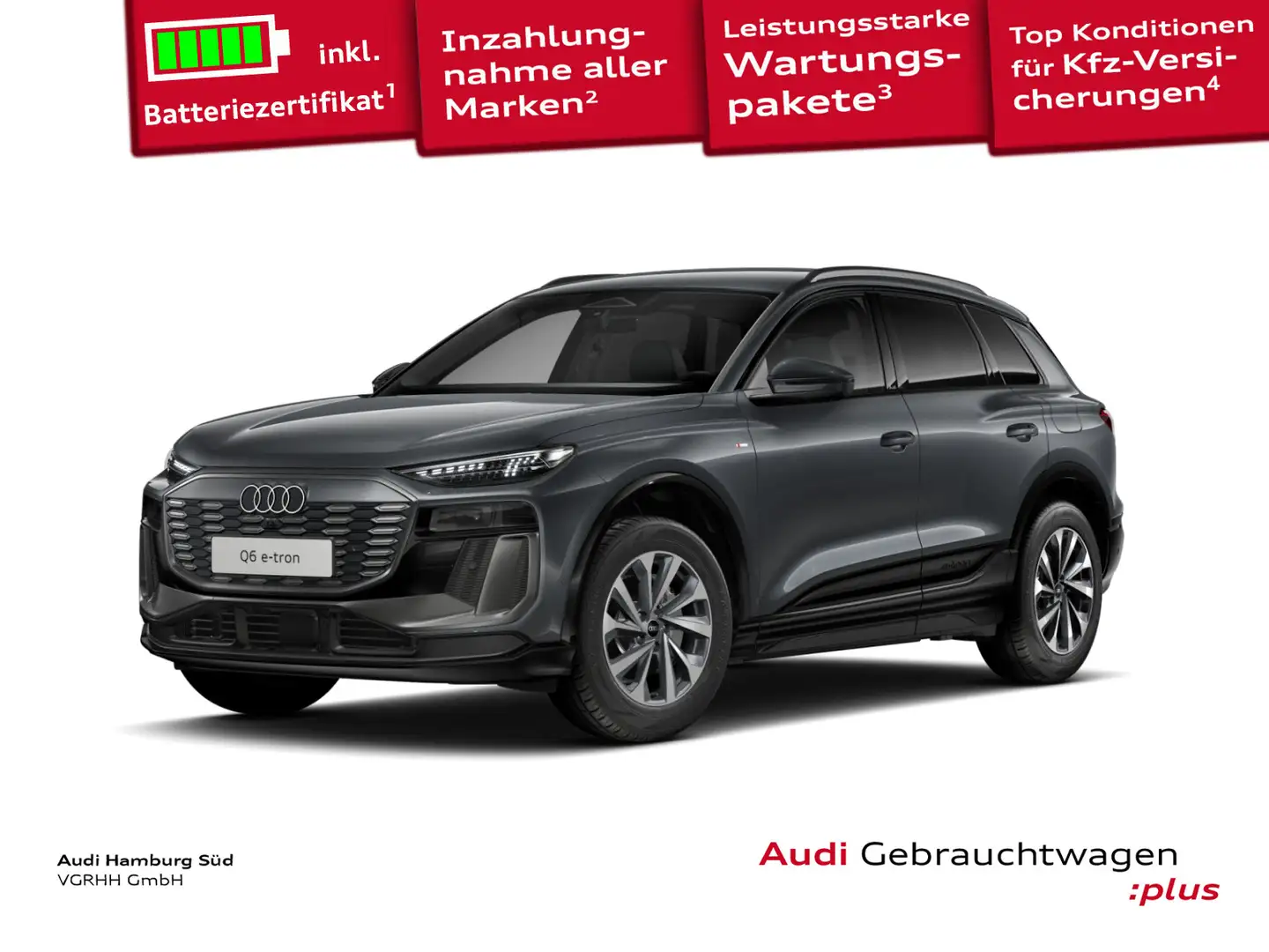 Audi Sonstige Q6 e-tron S LINE/MATRIX/LED-PLUS/ACC/WÄRMEPUMPE Grau - 1